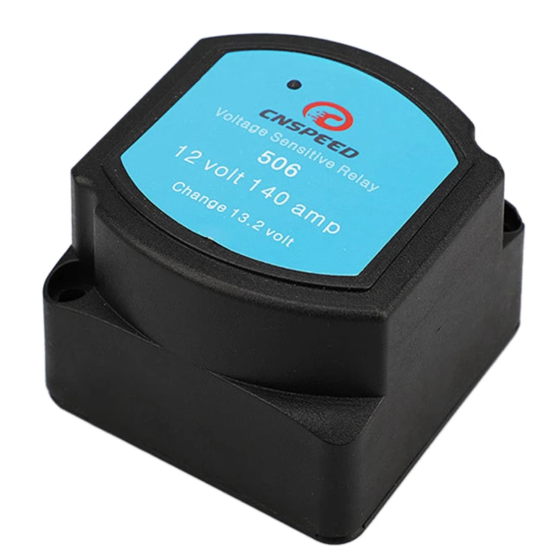 Newcnspeed 12V 140A Doppia Batteria Isolatore Relè Protezione Tensione Split Charge Per Barca Marine Automotive Tensione Sensibile Rel