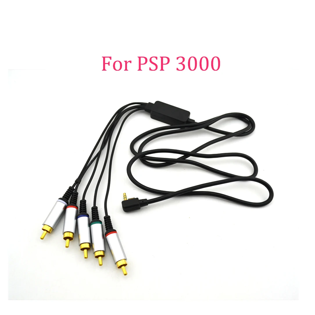 10Pcs Audio Video Adapter Component Hd Tv Hdtv Cavi Per Psp 3000 Psp Psp3 Slim Psp 3000 Cavo Av Tv Video Adapter Line