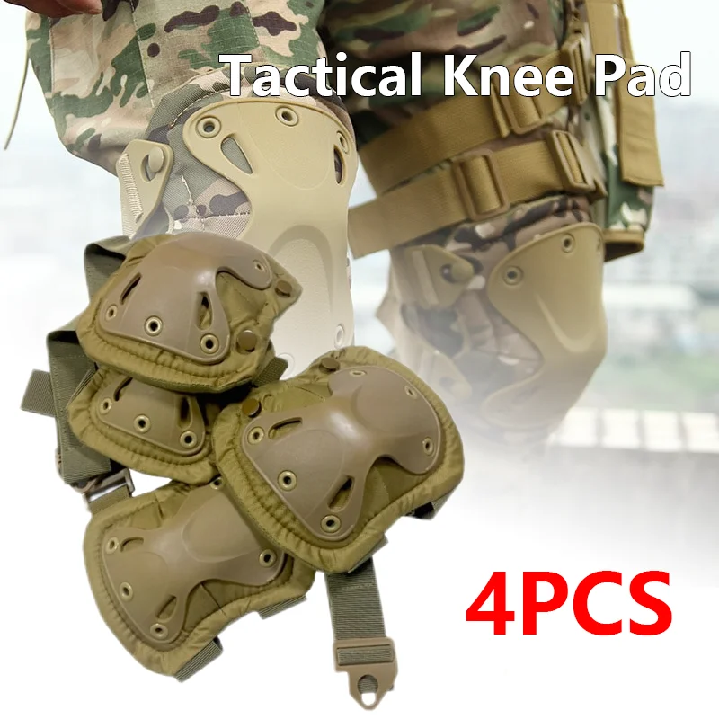 Ginocchiere Ginocchiere Sportive Ginocchiere Tattiche Da Uomo Ginocchiere A Gomito Protezione Militare Army Airsoft Outdoor Sport Safety Gear Drop