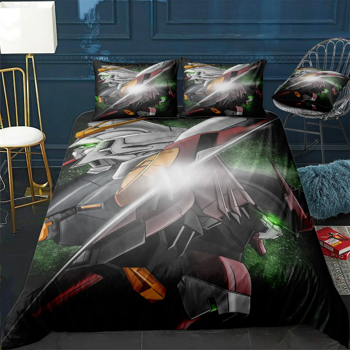 Gundam Wing Vs Epyon Copripiumino Confortevole Trapunta Home Decora Design Set Biancheria Da Letto Universale Lenzuola + Federa 3 Pezzi