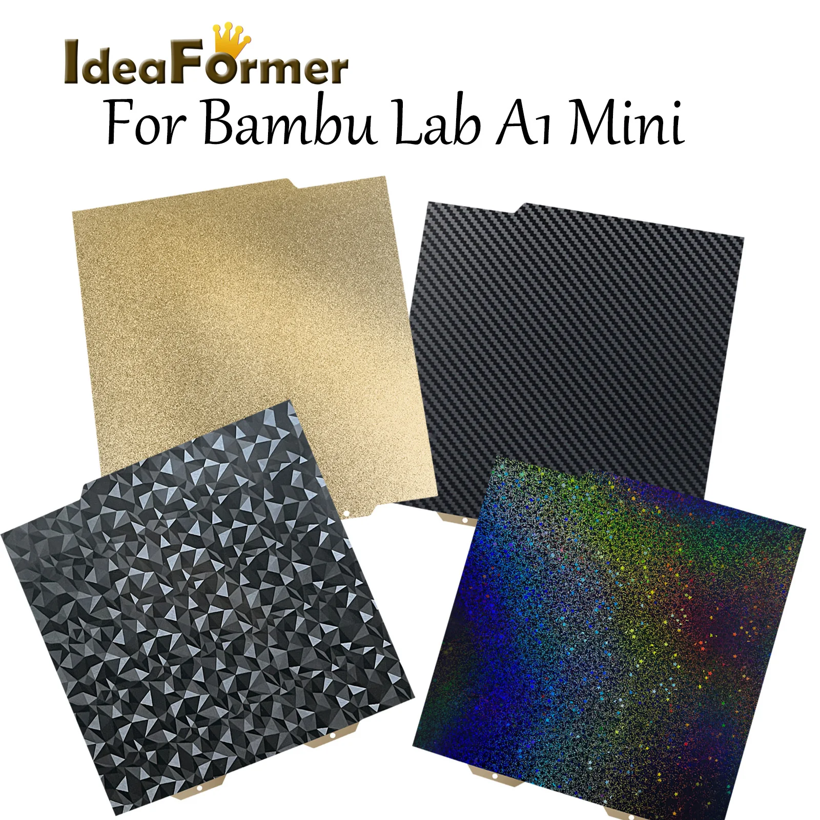 Per Bambu Lab A1 Mini Build Plate Pei Sheet Pet Pei Pey Peo Sheet Per Stampante 3D Bambulab A1 Mini Pey 184X184 Bambulab Plate