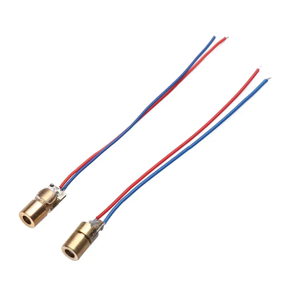 1/3/5/10 Pz Di Alta Qualità 5 Milioni Di Watt Red Sight Mini Laser Regolabili 650Nm 6Mm 3/5V Dot Diodo Modulo Diodi Laser
