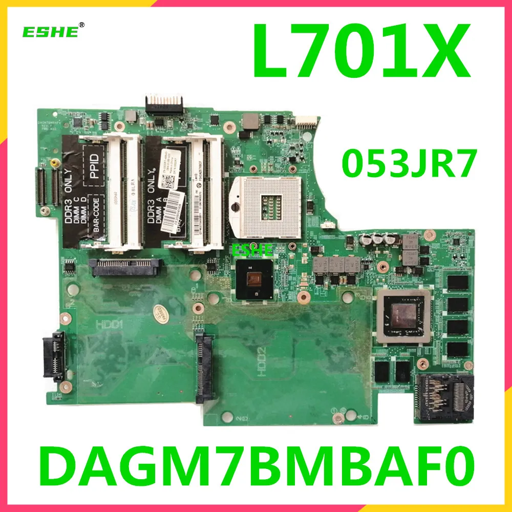Cn-053Jr7 053 Jr7 Per Dell Xps 17 17R L701X Scheda Madre Del Computer Portatile Muslimah Hm57 N11E-Ge-A1 Gt435M 3Gb Ddr3 Testato Buono Spedizioniere G