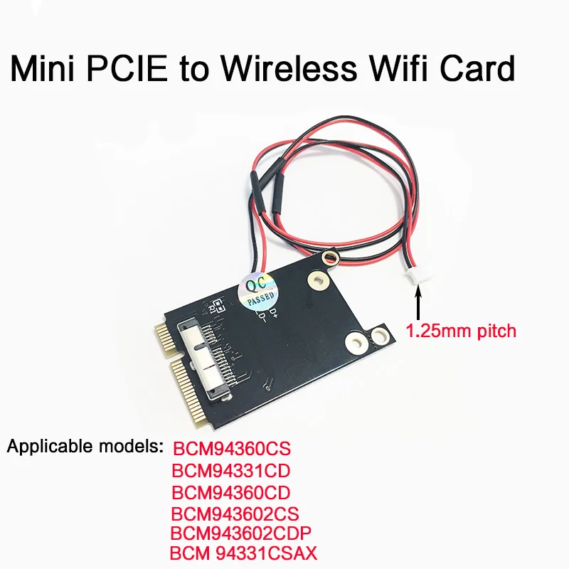 Scheda Wifi Da Mini Pci-E A Wireless Con Scheda Wireless Di Linea Scheda Adattatore Da Muslimex A Mini Pci-E