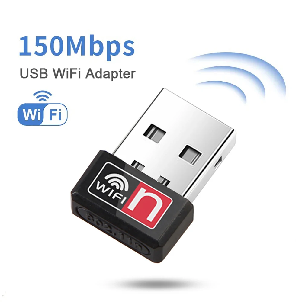 Adattatore Wifi Usb 150Mbps Scheda Di Rete Wireless 2.4G 802.11N Ricevitore Wifi Ethernet Usb Dongle Mini Adattatore Lan Usb Per Laptop