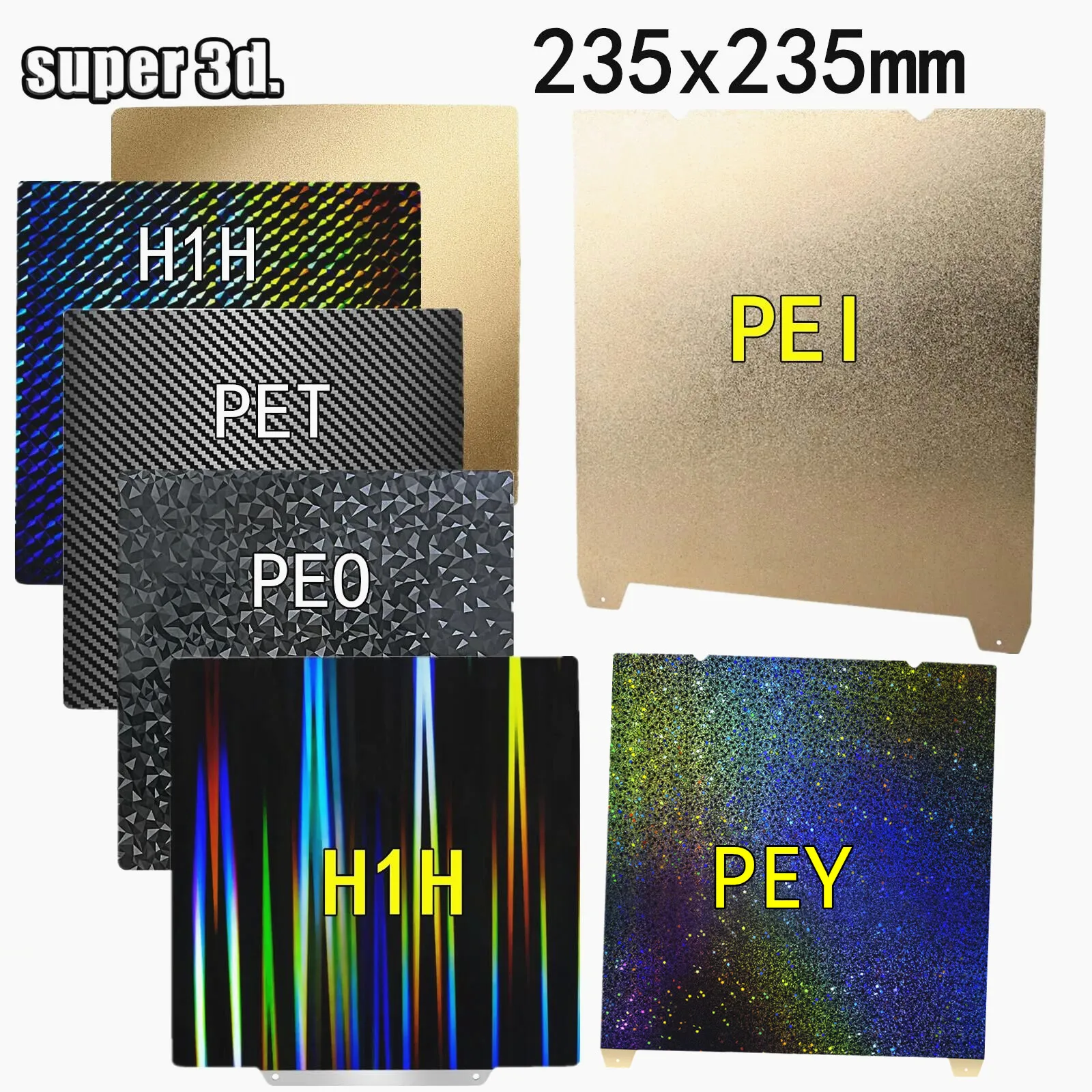Piastra Di Costruzione Magnetica K1 Peo Pet In Fibra Di Carbonio Pey Lamiera Di Acciaio Per Molle Per Creality K1 Double Sided H1H Sheet Pei Per Ender