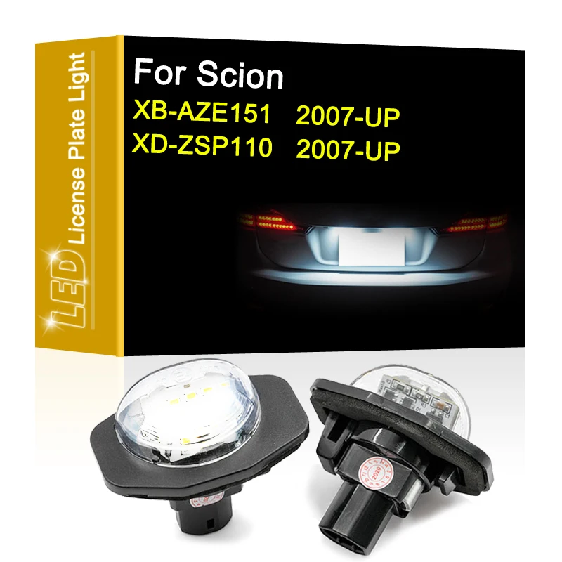 Lampada Targa 12V Led Per Scion Xb-Aze151 2007-Up Scion Xd-Zsp110 2007-Up Bianco Luce Targa
