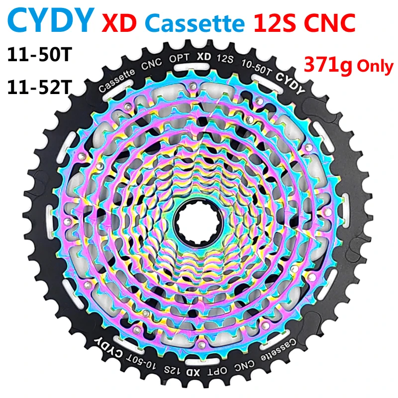 Cassetta Ruota Libera Cydy Bike Xd 12 S 10-50T/10-52T Cassetta Sram Xd 12 Velocità Ruota Libera Mtb Bicicletta Ruota Libera Cnc Super Leggero 371G