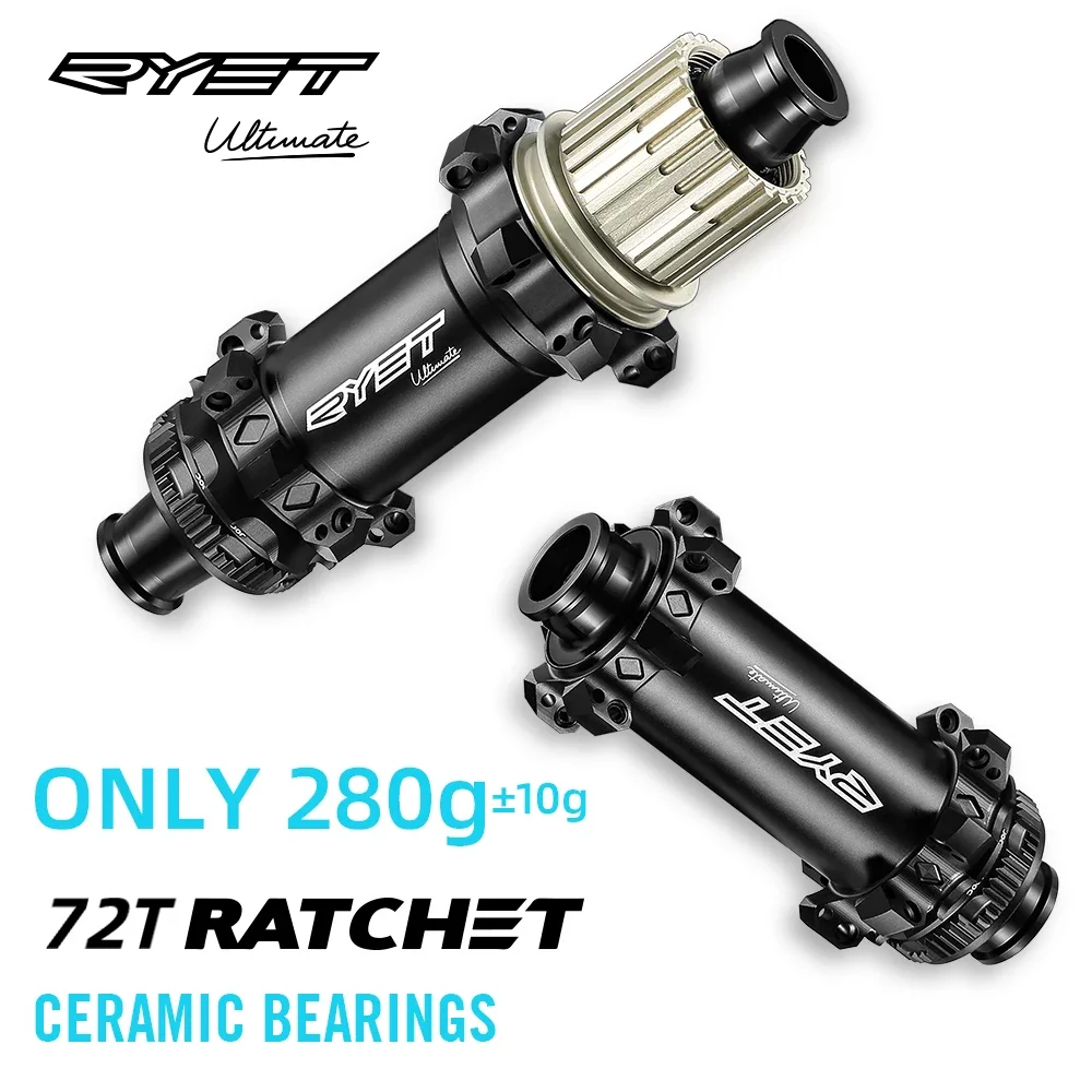 Ryet Mozzi Bici Mtb Sram Xd Shimano Hg Ms Mozzo Mountain Bike Superlight 280G 72T Rachet Centrotavola Mountain Disc Brake Hub