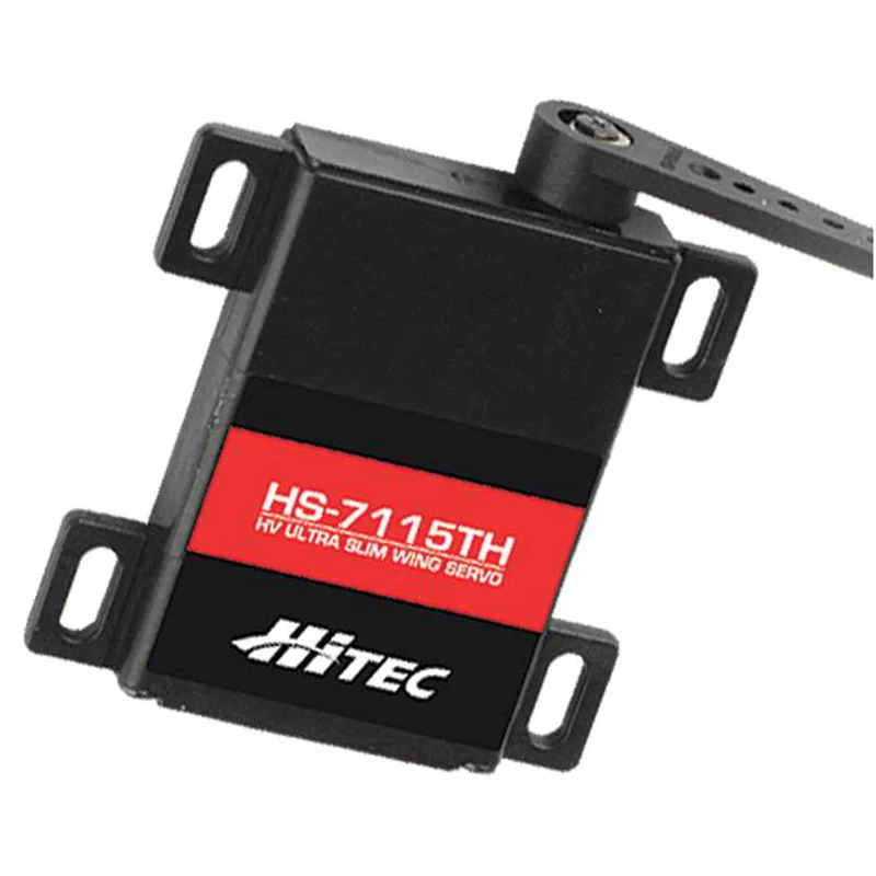 Fatjay Hitec Hs-Hs-7115Th Ad Alta Tensione, Ingranaggi In Titanio, Slim Ala Ultra Premium Servo 3.9 Kg/20G Per Rc Aereo