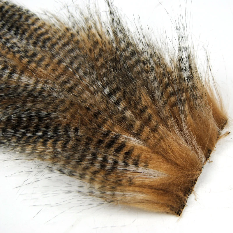 Wifreo 50 Borse 5X12Cm Grizzly Color Fly Legatura Furabou Craft Fur Fiber Per Streamer Tail Wing Fly Leging Materiale All'Ingrosso