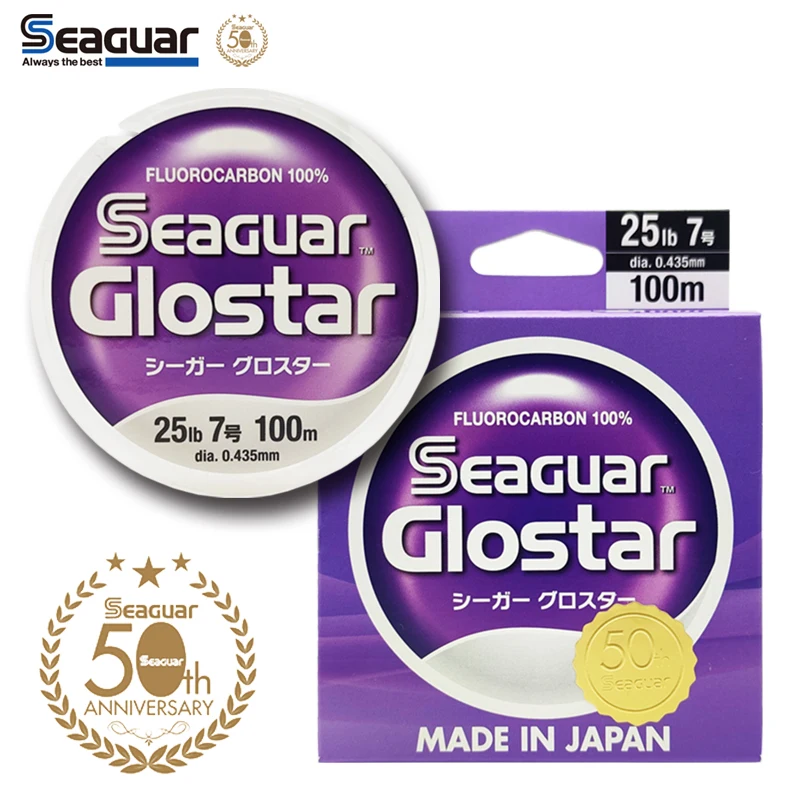 Seaguar Glostar Japan Fluorocabon 100% Fluorocarbon Lenza Fc Shock Leader Line Fluorocarbon Leader Lure Line Guinzagli Pesce