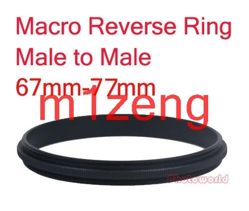 Doppio Maschio Da 67 A 67/72/77/82Mm Maschio A Maschio A Maschio Macro Accoppiamento Anello Inverso/Retromarcia Per Fotocamera Pentax Canon Nikon