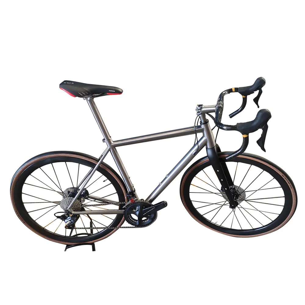 700C Titanium Gravel Touring Bike 2 X11Speed Freno A Disco 50-34T Guarnitura Bici Da Strada