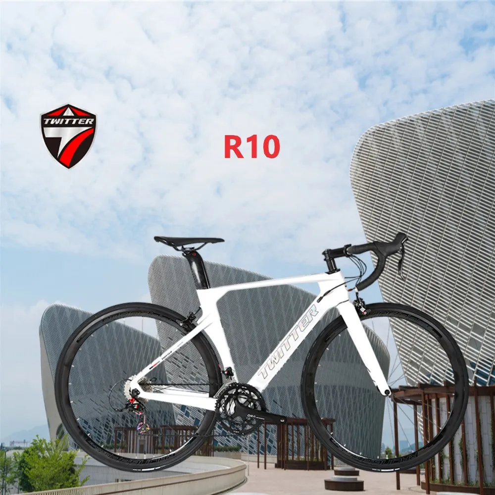 Twitter Biciclette R10 Chameleon Ut/R8000-22S Double V Brake700C Bicicletta In Carbonio Bici Da Strada Bicicletas In Carbonio Gravel Bike Велосипед