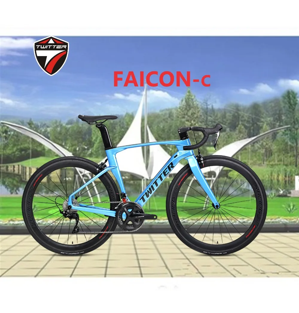 2022Twitter Bike New Ultra-Light Full Carbon Fiber Road Bike Pneumatico Racing Falcon 105 R7000-22S Gravel Bike Ers C Brake 700C