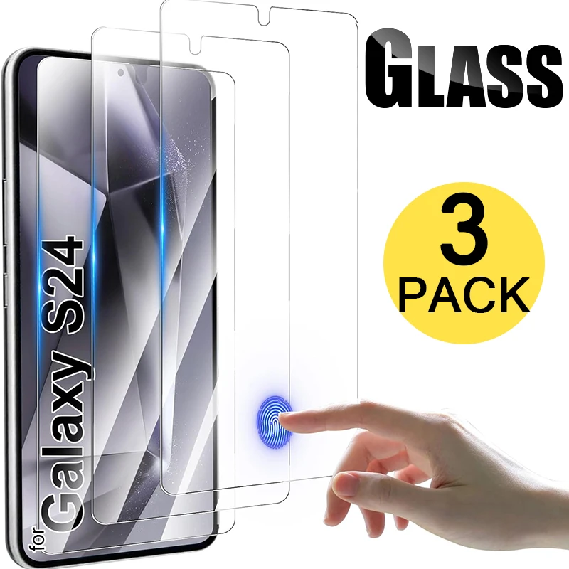 Per Samsung Galaxy S24 S24 Plus S24 Ultra Screen Protector Hd Pellicole Protettive In Vetro Temperato Trasparente Cover Antigraffio