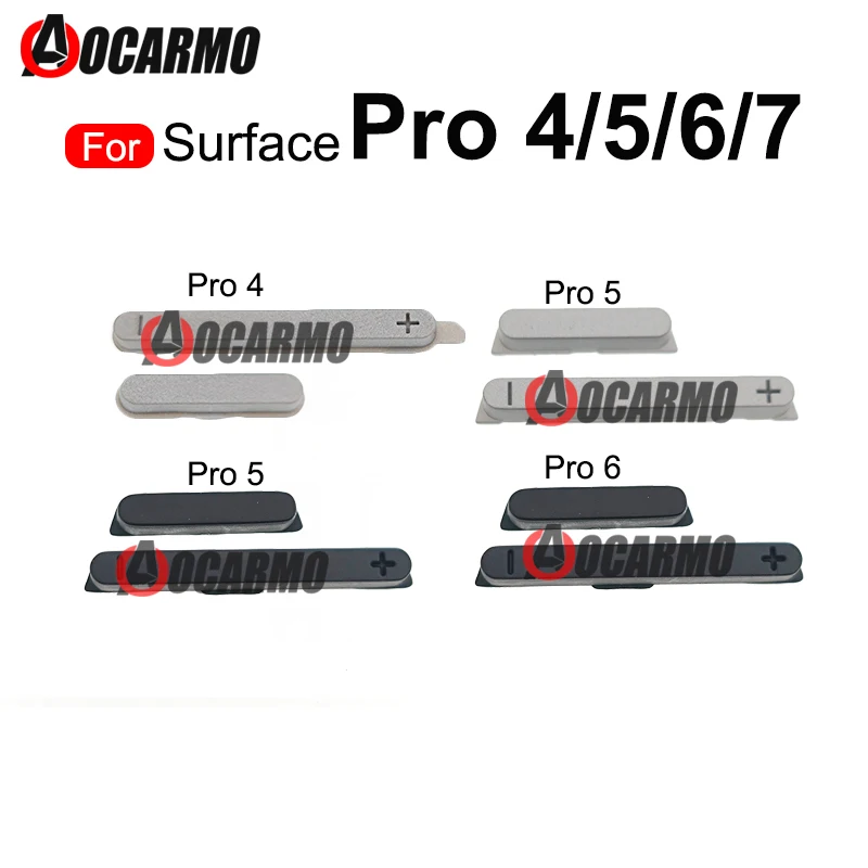 1Set Per Surface Pro 4 5 6 7 Pro4 Pro6 Pro5 Pro7 Volume Up Down Power On Off Pulsante Chiave Laterale Parti Di Riparazione Di Ricambio