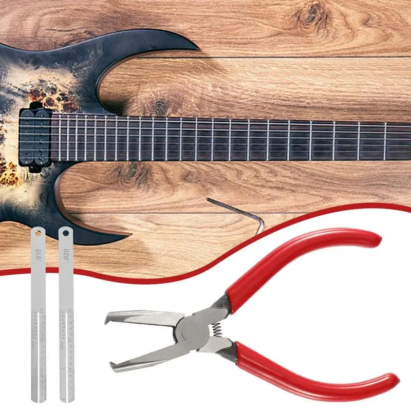 Bass Guitar String Cutter Guitar Bridge Pin Puller Fret Flat Nose Pinza Strumento Di Rimodellamento Tronchesi Per Chitarre Acustiche