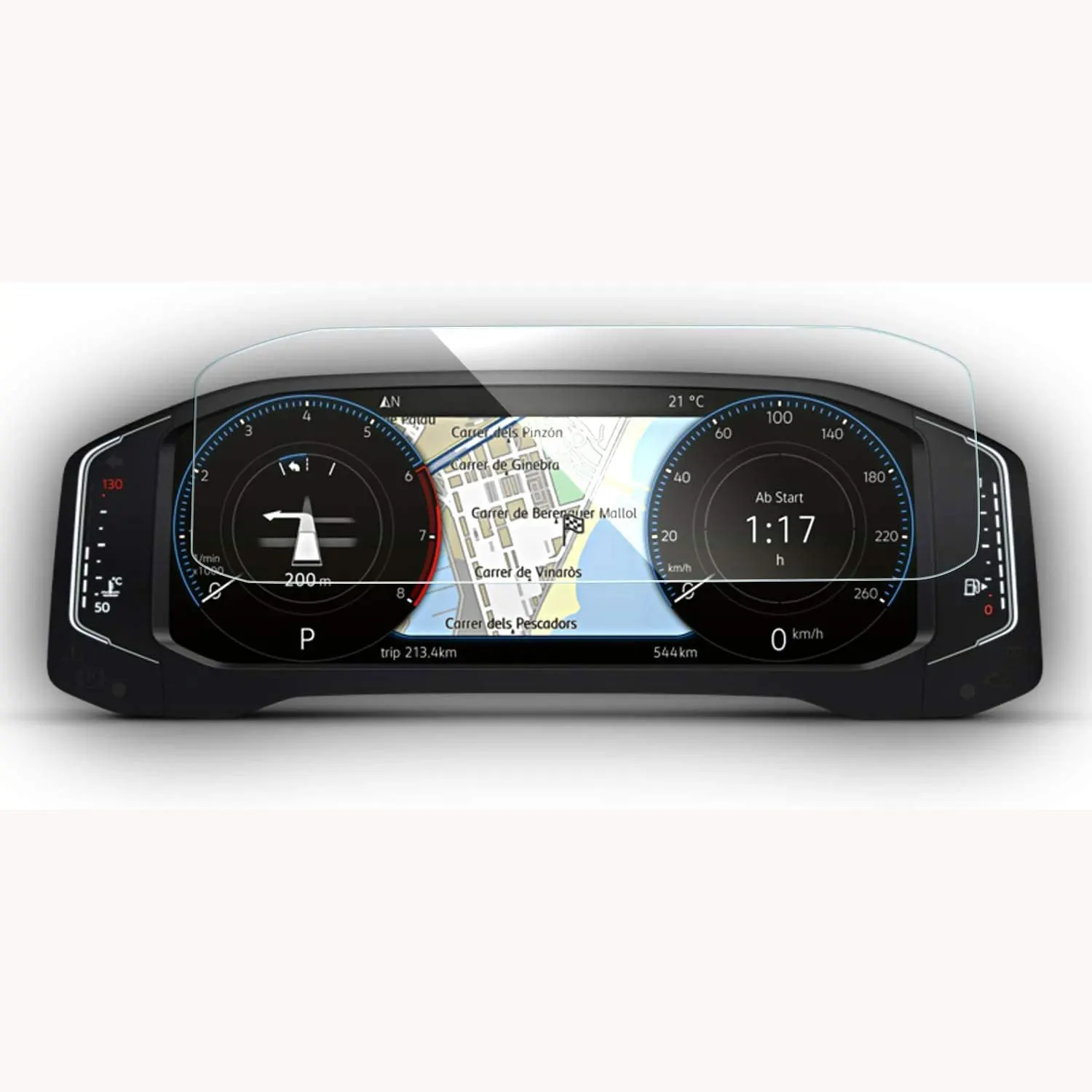Per Vw Tiguan Jetta Screen Protector Tiguan Jetta 10.25-In Cruscotto Radio Touchscreen Vw Tiguan Jetta Pellicola In Vetro Temperato