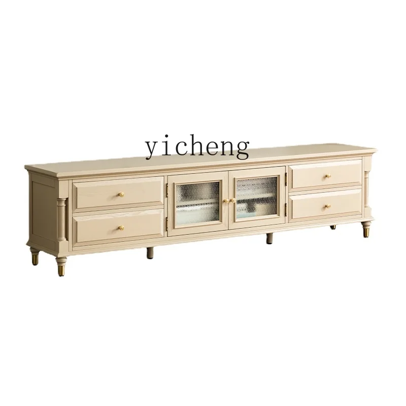 Yy Mobile Tv In Legno Massello Stile Francese Bianco Crema Vintage Legno Massello Bianco Stile Crema Legno Di Frassino