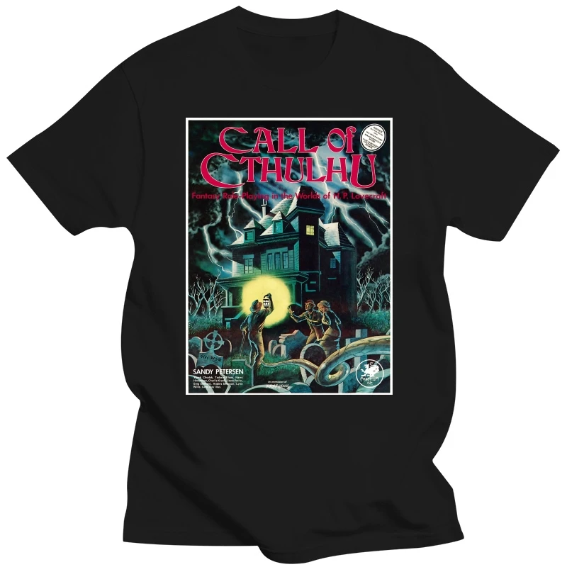 Call Of Cthulhu 1St Edition Cover T-Shirt Dmn Black