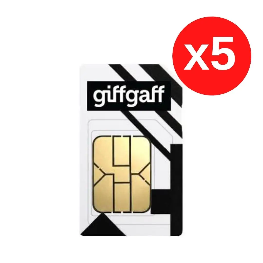 Uk Sim Card England Sim Giffgaff Sim Card X 5 Pezzi Usa In Tutto Il Mondo Sms In Arrivo In Tutto Il Mondo Schede Sim Del Regno Unito
