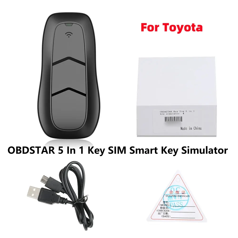 A +++ Obdstar 5 In 1 Key Sim Smart Key Simulator Per Toyota Funziona Con X300 Dp/X300 Dp Plus/X300 Pro4
