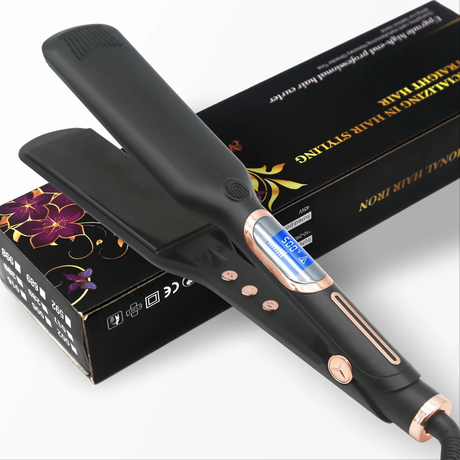 Piastra Per Capelli Piastra Per Capelli Professionale Ad Alta Temperatura Mch Ad Alta Temperatura Piastra Per Capelli Con Piastra Anodizzata Dura