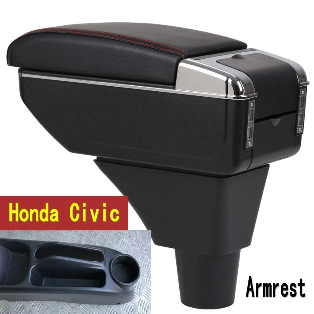 Per Bracciolo Console Centrale Honda Civic Ep3 Box Bracciolo