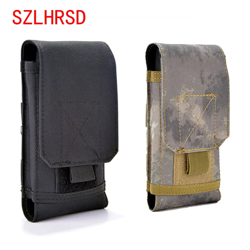 Per Asus Zenfone 10 9 Rog Phone 6 Pro Bag Outdoor Molle Army Camouflage Bag Hook Loop Belt Pouch Holster Cover Case