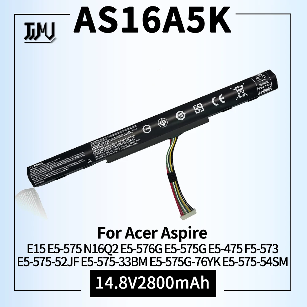 As16A5K As16A8K 4 Icr19/66 Batteria Per Acer Aspire E15 E5-575 N16Q2 E5-576G E5-575G E5-475 F5-573 E5-575-52Jf E5-575-33Bm