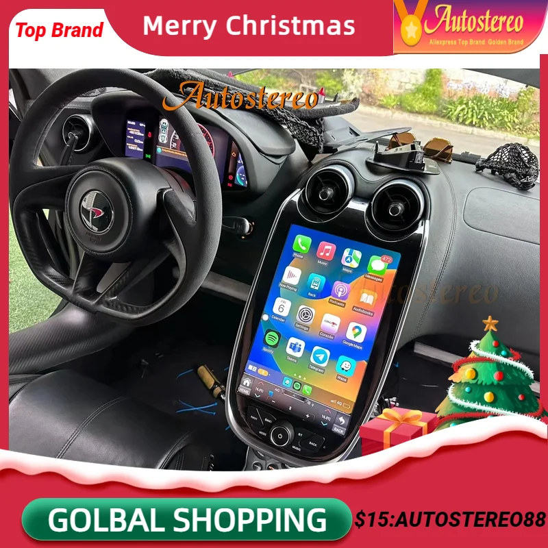 Android13 8 + 256Gb Radio Per Mclaren Gt/570/540C/600Lt Auto Stereo Navigazione Gps Per Auto Carplay Lettore Multimediale Satnav Elettronico