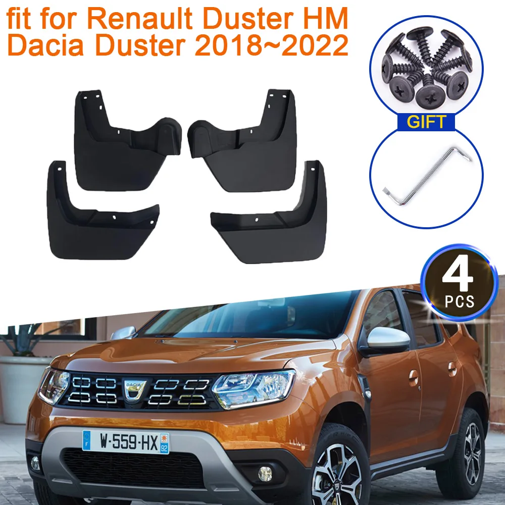Parafanghi Per Renault Duster Hm 2018 ~ 2022 Accessori Dacia Duster 2019 2020 2021 Parafanghi Parafango Anteriore Posteriore Ruote Flare