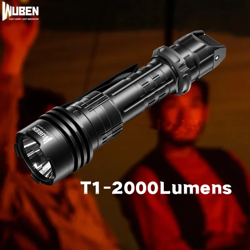 Torcia Tattica A Led Ricaricabile Wuben T1 Type-C 2000Lumen