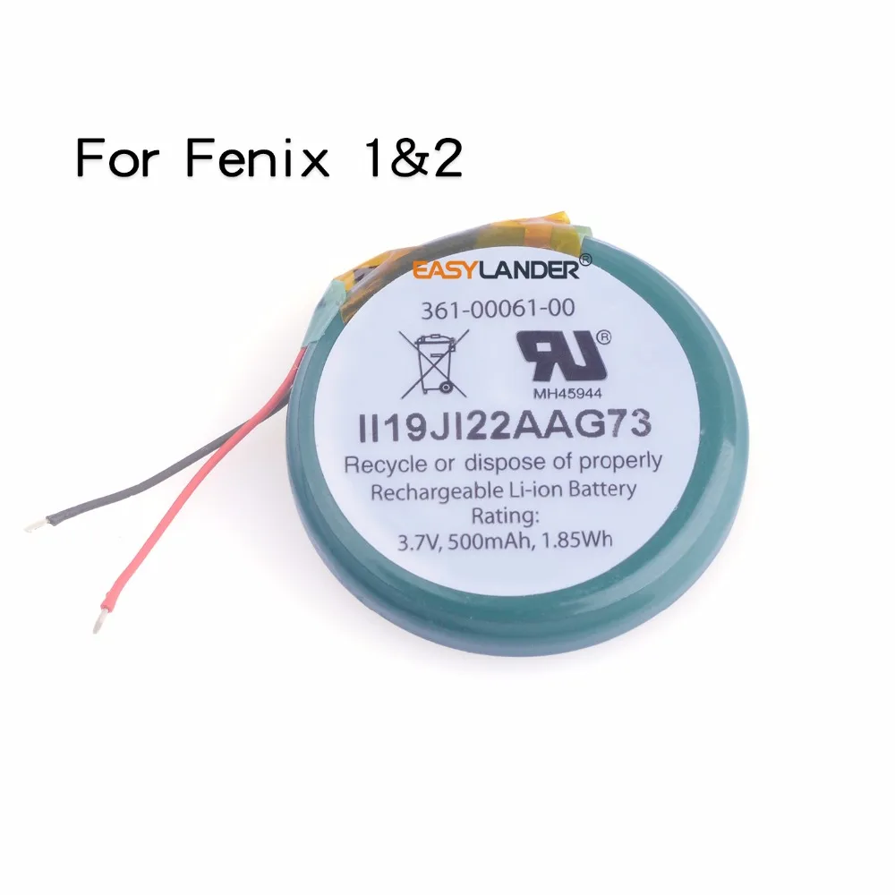 Easylander Batteria Sostitutiva Ai Polimeri Di Litio Per Garmin Fenix 1 Fenix 2 Fenix 3 Fenix 5 Gps Orologio Sportivo F1 F2 F3 F5 3.7V 3.8V