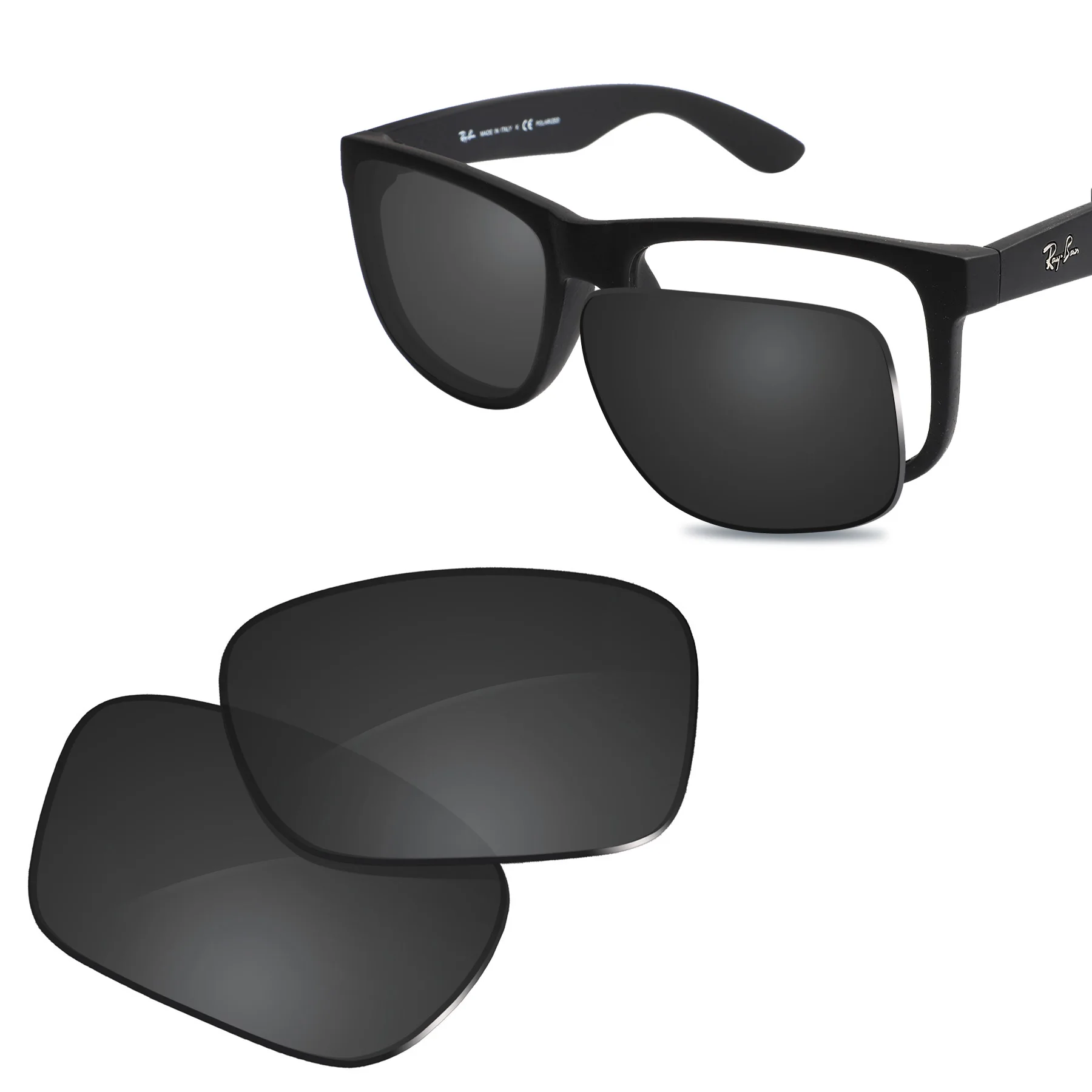 Glintbay Lenti Di Ricambio Polarizzate New Performance Per Occhiali Da Sole Ray-Ban Rb4165-55-Colori Multipli