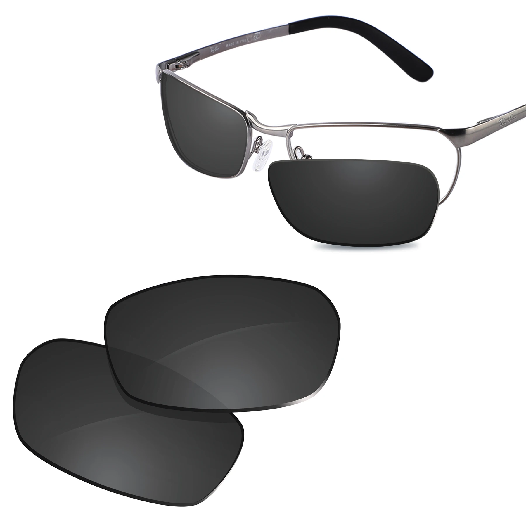 Glintbay Lenti Di Ricambio Polarizzate Nuove Prestazioni Per Occhiali Da Sole Ray-Ban Rb3190 Flight-Colori Multipli