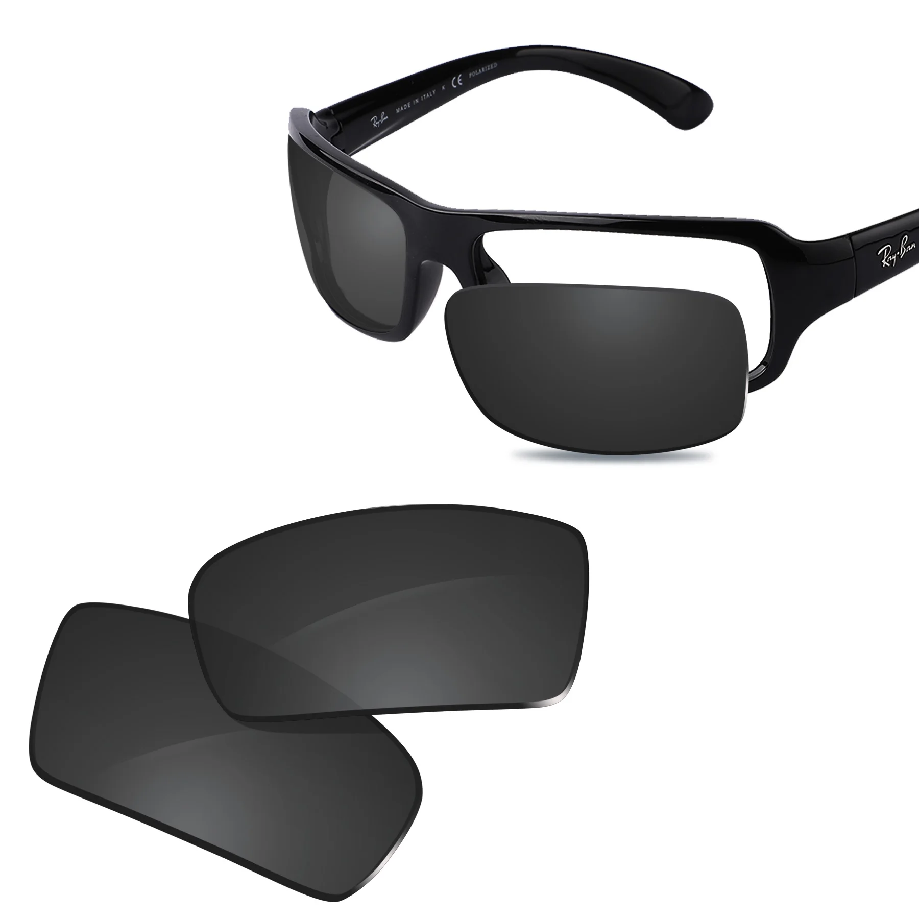 Glintbay Lenti Di Ricambio Polarizzate New Performance Per Occhiali Da Sole Ray-Ban Rb4075-61-Più Colori