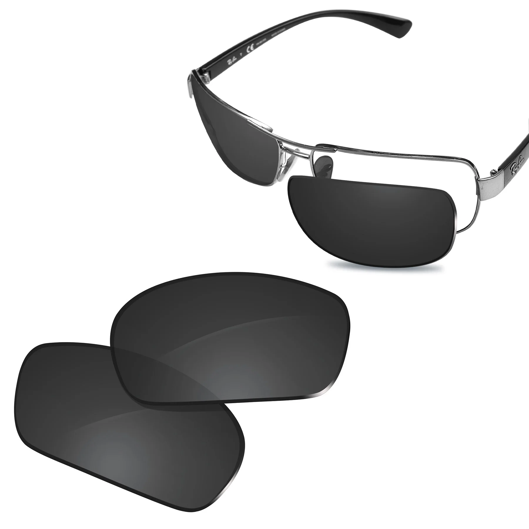 Glintbay Lenti Di Ricambio Polarizzate New Performance Per Occhiali Da Sole Ray-Ban Rb3379-64-Colori Multipli