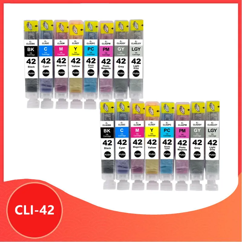 16 Pezzi Cartuccia Di Inchiostro Compatibile Per Canon 42 Cli42 Cli-42 Cli 42 Per Canon Pixma Pro-100 Stampante