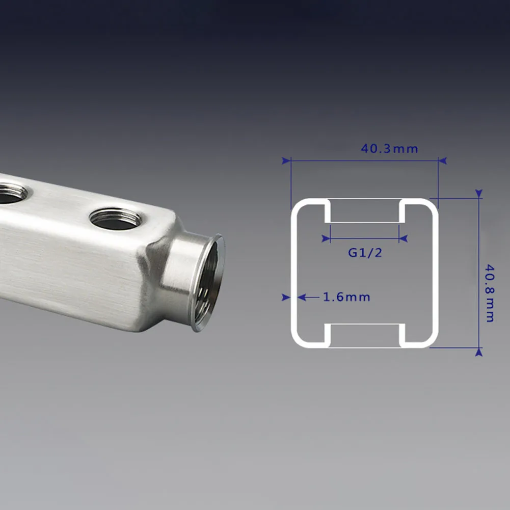 Accessorio Per Riscaldamento A Pavimento Barra Del Tubo Del Collettore In Acciaio Inossidabile Anche Distribuzione Dell'Acqua Ambiente Interno Confort