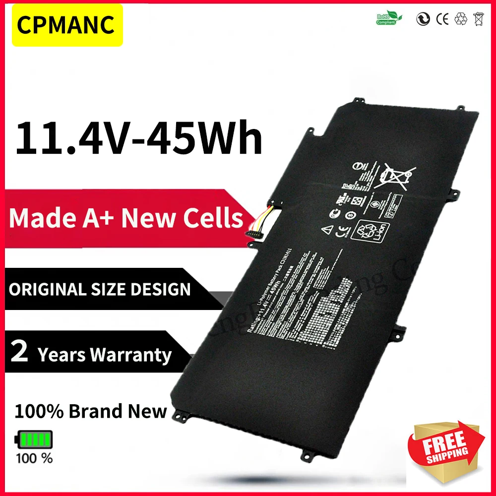 Nuovo C31N1411 Batteria Del Computer Portatile Per Asus Zenbook Ux305 Ux305F Ux305C Ux305Ca Ux305Fa U305F U305L U305Fa
