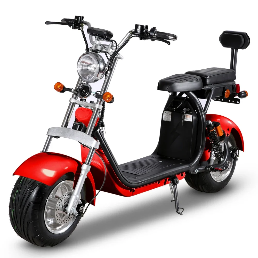 Scooter Elettrico A 2 Ruote Fat Big Tire City Coco Harlley 60V 1500W Scooter Elettrico