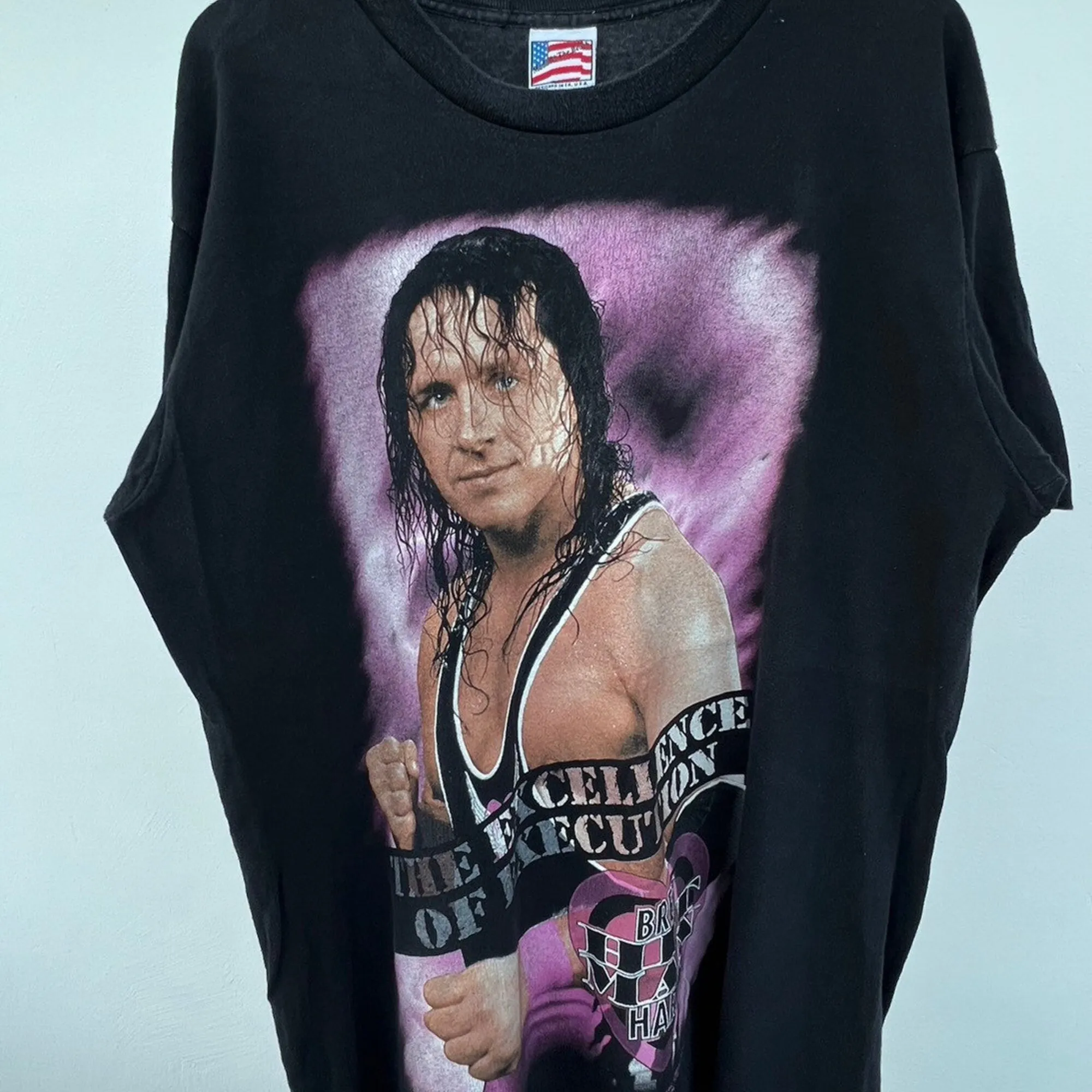 Maglietta Vintage Bret Hitman Hart Wwf Eccellenza Di Esecuzione