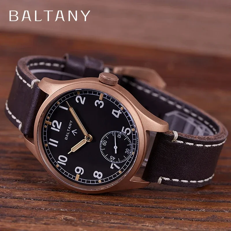 Orologio In Bronzo Baltany Sporco Dozzina St3620 Movimento Meccanico Manuale 50M Orologio Subacqueo Impermeabile