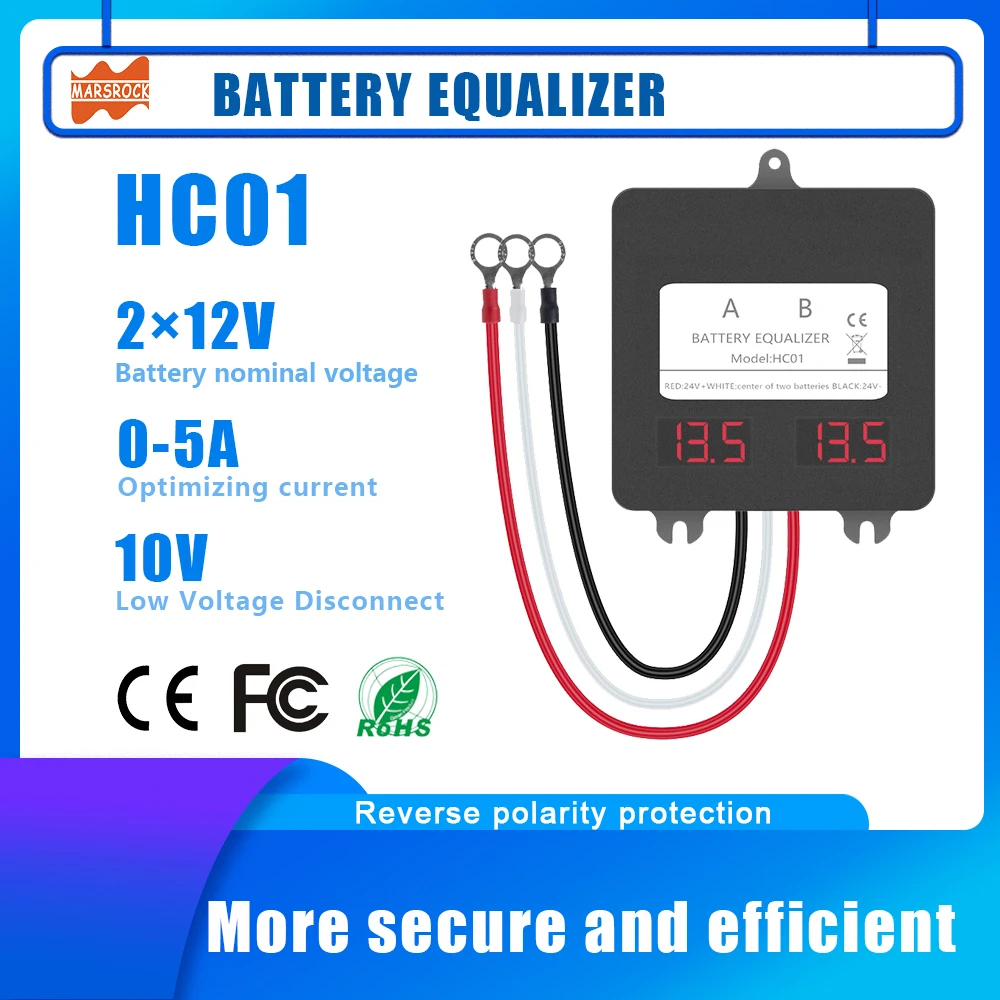 Equalizzatore Batteria 24V Led Battery Balancer 2 Batterie Al Gel Al Piombo 12V Ha01 Hc01 Regolatore Caricabatteria Bilanciatore Di Tensione