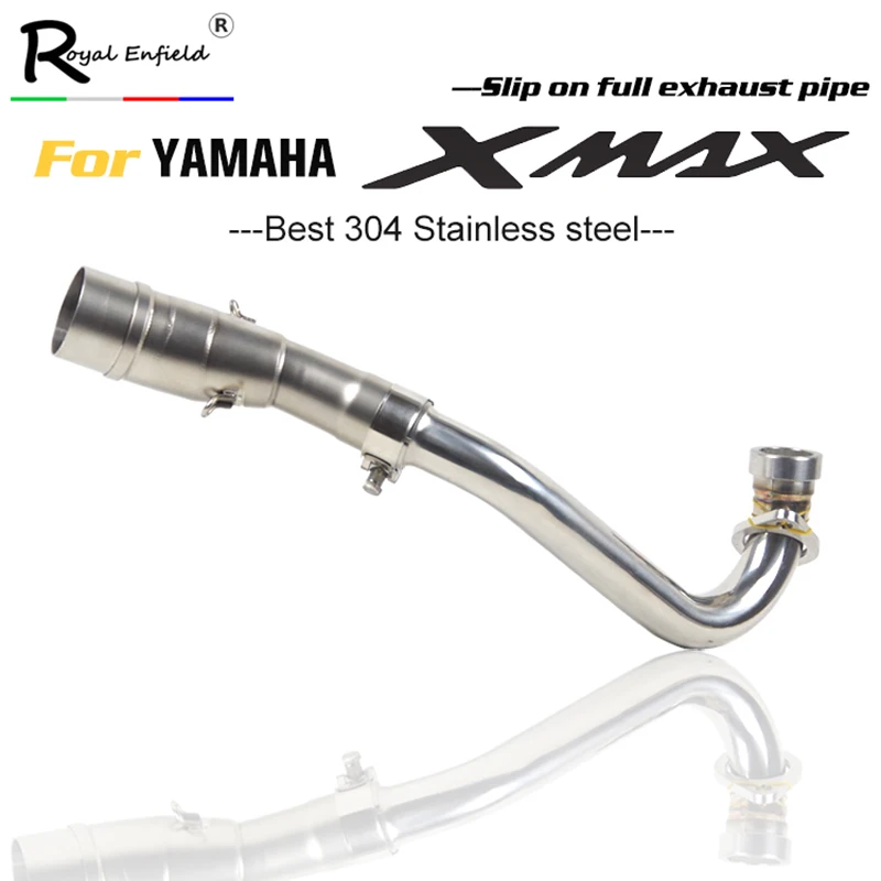 X-Max 300 Tubo Di Scarico Moto Fuga Scarico Marmitta Medio Giù Tubo Di Scarico Dedicato Per Yamaha X-Max 250 300
