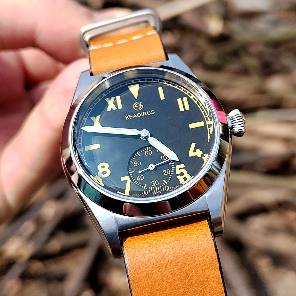 Orologi Sportivi Vintage Orologi Automatici Da Uomo Bubbleback 36Mm Orologi Militari Retrò Orologi Da Polso Meccanici Autoavvolgenti Di Lusso Omaggio