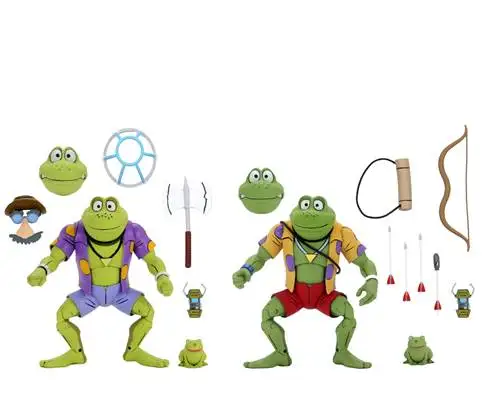 Originale Neca Shredder Krang Turtles Animi Version Mutant Frog Rasputin Gengis Classic Mobile Action Figure Toys